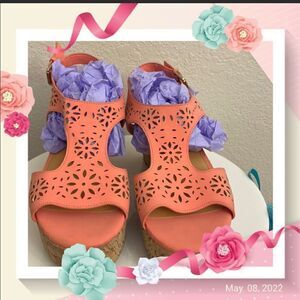 👡Cato Cutout platform Wedge Sandals. Get ready to styling for summer!!